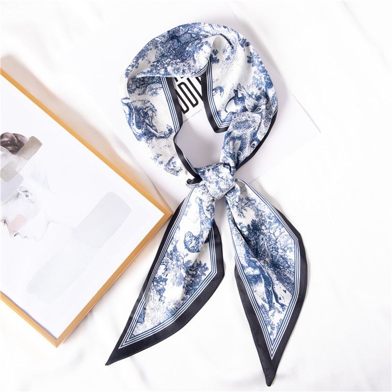 Summer New Chinese Style Hair with Animal Print Stripe for Women's Sweet Decoration Ribbon Trendy Scarf_voghion.com