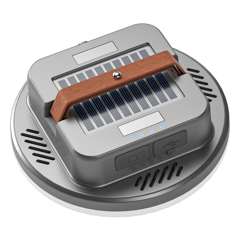 Luce da campeggio a ricarica solare con aspirazione magnetica, multifunzione, lunga durata della batteria, illuminazione per tende ad alta luminosità._voghion.com