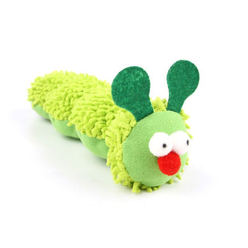 Cat Plush Toy Pet Amusing Cat To Relieve Boredom Interactive Scratch-resistant And Bite-resistant Green Animal Toy_voghion.com