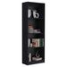 DEPOT E-SHOP Vinton Bookcase with Spacious Tier-Shelving Design, Black_voghion.com
