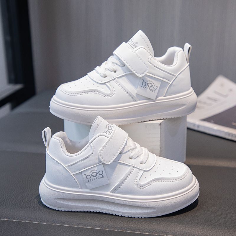 Children's Sports White 2025 Spring And Autumn New Style, Girls' Casual Shoes, Boys' Non Slip Board Shoes_voghion.com