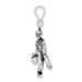 Sterling Silver Polished & Antiqued Bowling Charm_voghion.com