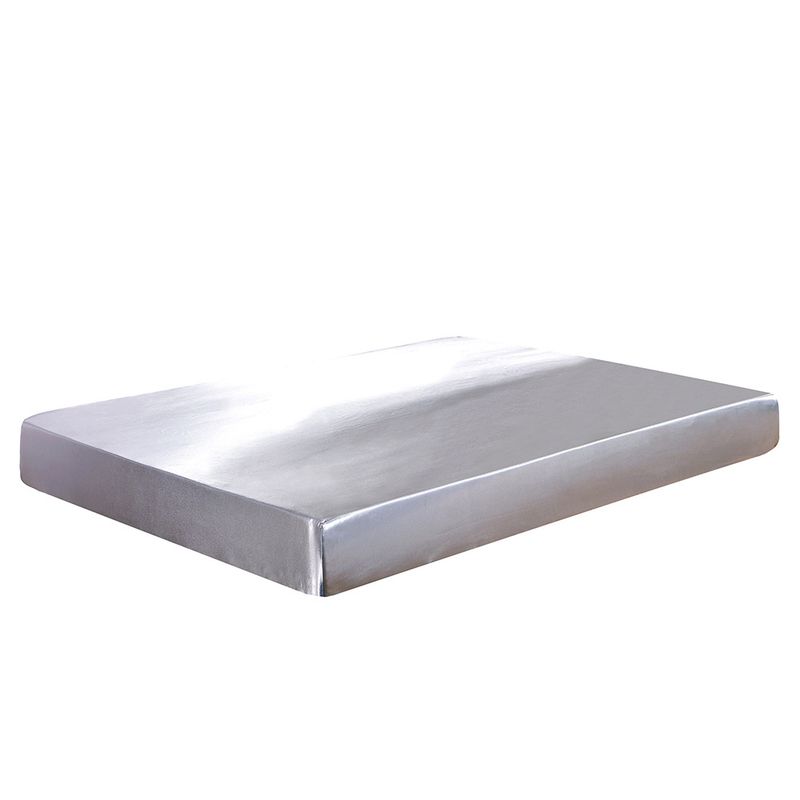 Hjem Tekstil Ensfarvet Silkeagtig Satin Madras Beskytter_voghion.com