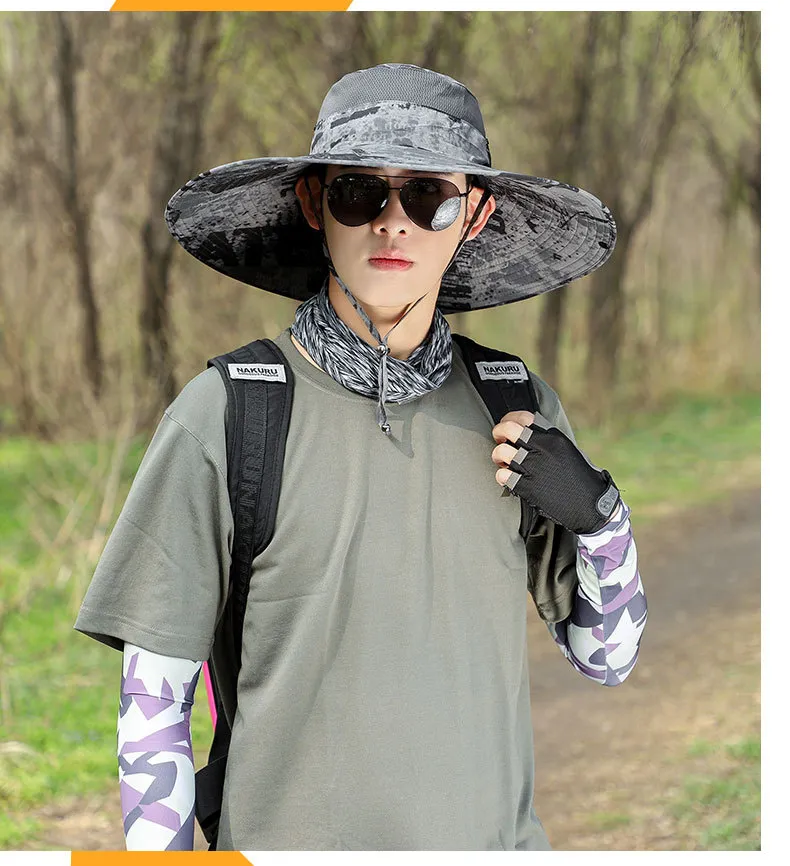 New Wide Brim Sun Hat - Foldable & UPF 50+ For Men & Women Outdoor Activities (Beach/Hiking/Fishing)_voghion.com