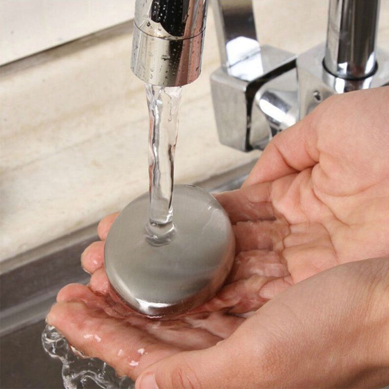 Stainless Steel Deodorizing Soap for Removing Garlic and Fish Odors from Hands, Kitchen Bar Tool_voghion.com