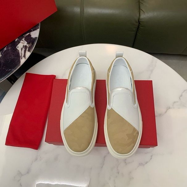 1:1 Label Original Box Imported Fabric Patchwork Cowhide Upper Sheepskin Inner Men's Shoes 071 Good_voghion.com