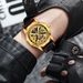 FORSINING Designer Luxury Fashion Steel Skeleton Mechanical Gold Watch For Men Manual Movement Clock Waterproof Silicone Strap_voghion.com