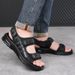 Sandals Men Summer 2025, New Sweat Casual Outdoor Beach Shoes With Soft Soles And Anti Slip Air Cushion, Suitable For_voghion.com