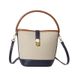 Women's New Fashion Trendy Handbag Bucket Niche Design Color Block Patchwork Shoulder Crossbody Bag_voghion.com