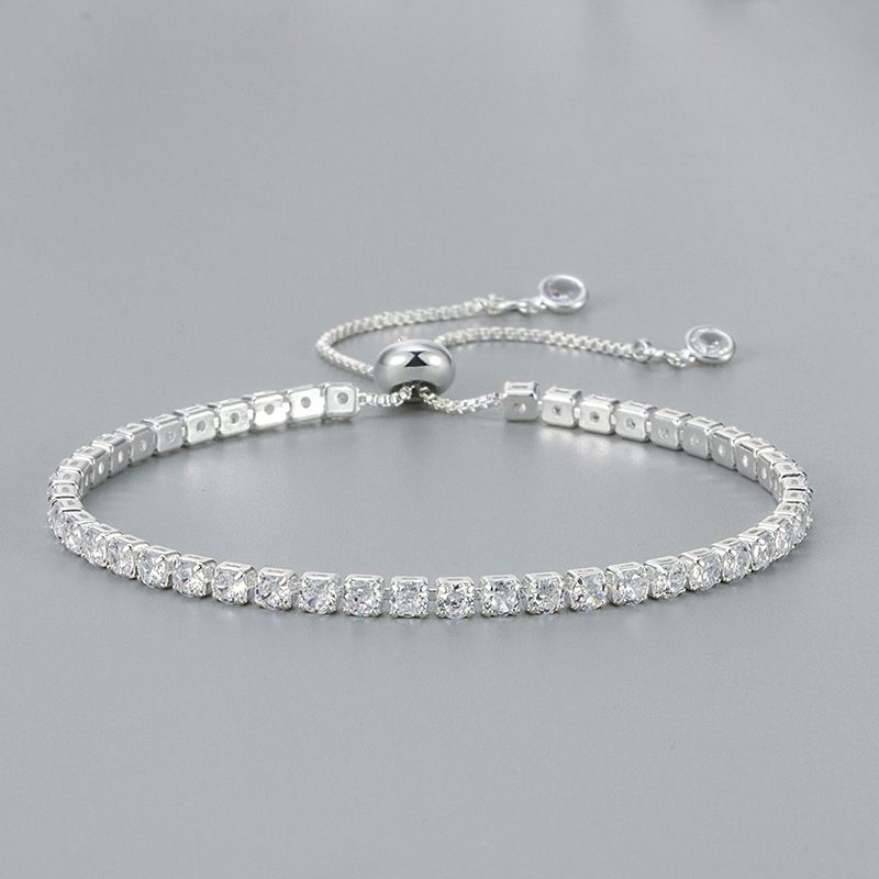 Novità 2024 per le donne, bracciale da donna con zirconi a fila intera e diamanti, leggero e di lusso, con finitura lucida._voghion.com