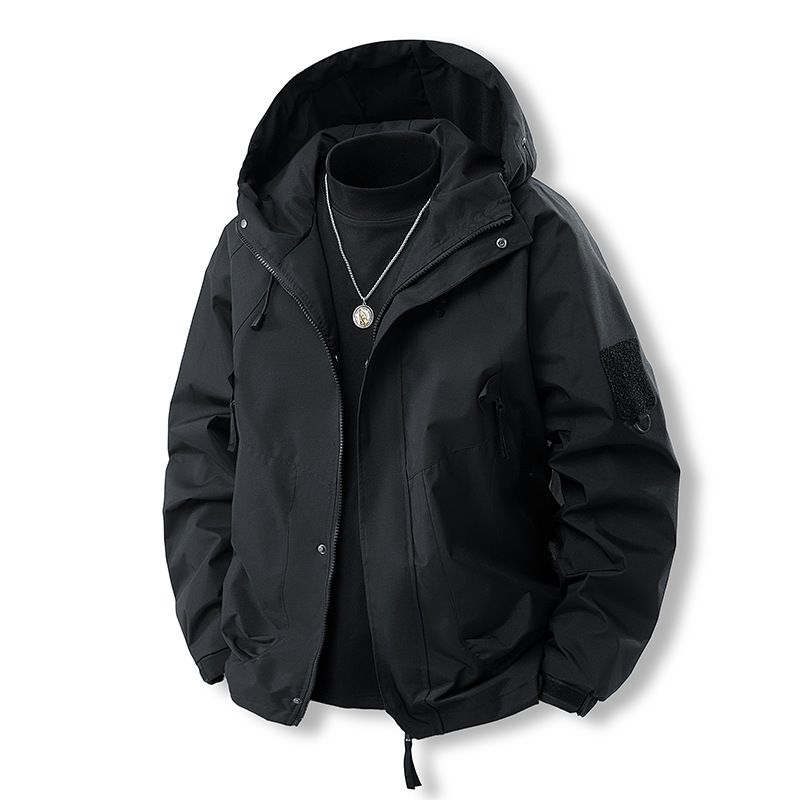Giacca casual con cappuccio da uomo e da donna – Stile outdoor e streetwear | Leggera ed elegante per escursionismo, viaggi e uso quotidiano_voghion.com