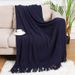 Nordic style knitted solid color straight leisure sofa decorative cover blanket_voghion.com