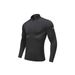 New Running Fitness Quick-drying Clothes Semi-zipper Men's Fashion Breathable Elastic Tight_voghion.com