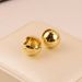 Glossy Ball Earrings - Light Luxury Cold Style Goddess Jewelry (High-End Temperament & Versatile)_voghion.com