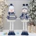 Stretchable Christmas Snowman Figurine – Playful Desktop Decor & Window Display Prop With Adjustable Height (Set Of 3 Sizes)_voghion.com