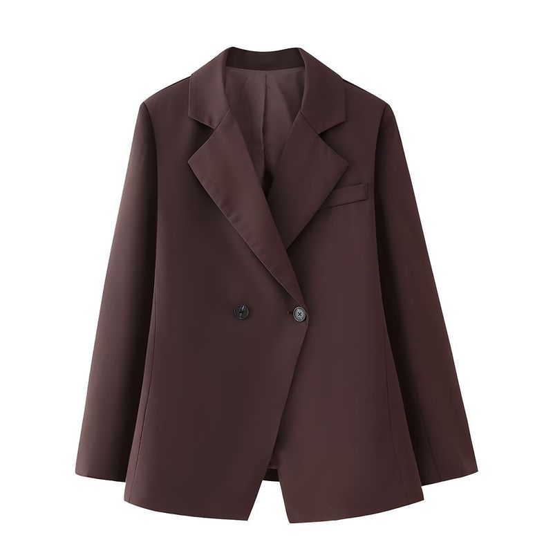 Abbigliamento donna autunno e inverno 2024 nuova moda di strada con cintura in vita giacca casual da abito_voghion.com