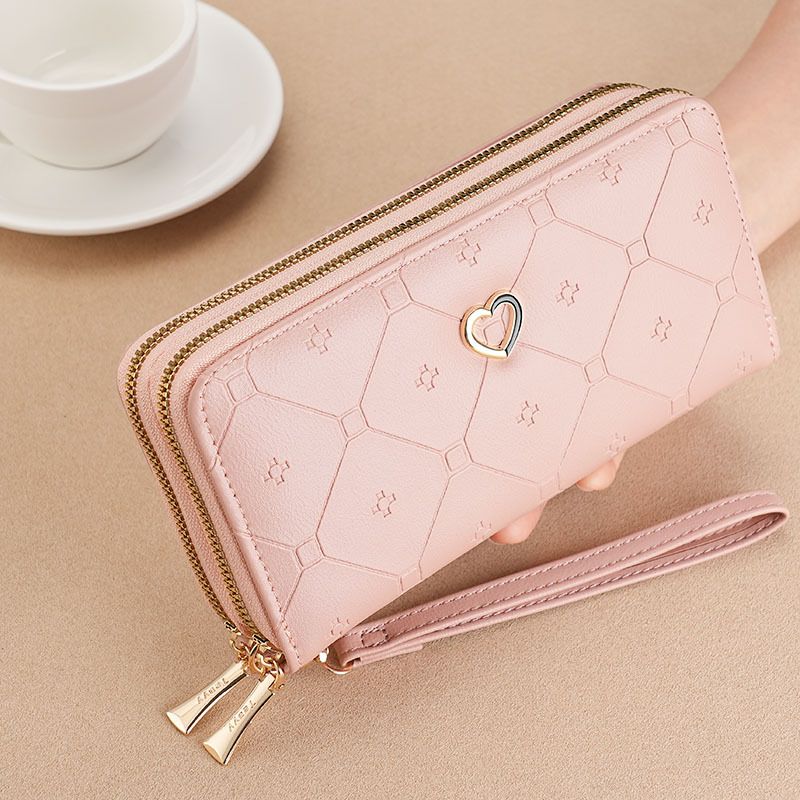 Portefeuille Long à Double fermeture éclair pour femmes, sac à main de grande capacité, mode japonaise et coréenne, nouvelle collection 2024_voghion.com