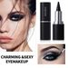 Eyeliner in crema nero intenso, impermeabile e non facile da sbavare, eyeliner opaco, leggero, ad asciugatura rapida_voghion.com
