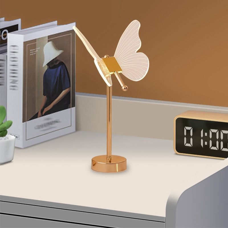Butterfly desk bedroom lamp, Instagram, teenage internet celebrity, bedside atmosphere, creative night_voghion.com