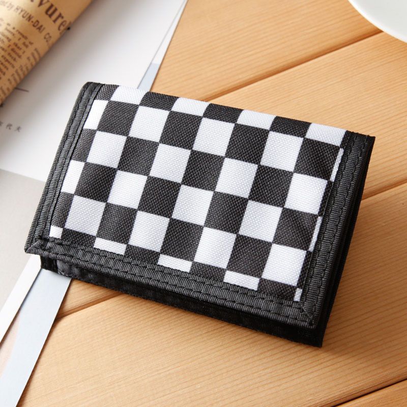 Portafoglio piccolo in argento con porta carte di credito in tela per studenti, da uomo, con sconto del 70%_voghion.com
