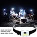 Mini lampe frontale LED COB 3 W ; lampe frontale étanche 3 modes ; lampe frontale pour camping, pêche nocturne ; piles non incluses ; Noël_voghion.com