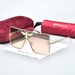 B51008 con custodia floccata rossa occhiali da sole rettangolari Big Bee in metallo UV400_voghion.com