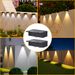 Solar Step Lights Outdoor, Auto On/Off Wall Lights For Stairs, Garden, Patio, Pathway - Waterproof LED Deck Lighting (White/Warm Light)_voghion.com