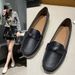 Damen Single 2024 New Spring Fairy Style Sanfte, weiche Sohle, flache Schuhe, flacher Mund, vielseitige Loafer_voghion.com