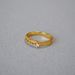 Niche Light Luxury Simple Double Layer Line Zircon Sparkling Brass Gold-Plated Stacking Thin Index Finger Ring_voghion.com