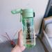 Double Drinking Water Plastic Summer High-Value Student Portable High-Temperature Resistant With Straw Unisex Outdoor_voghion.com