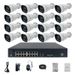 Sicherheitskameras 16-Kanal-PoE-Überwachungskamera-Set für den Außenbereich, hochauflösende Nachtsicht, wasserdichte Kamera, komplettes Ausrüstungsset_voghion.com