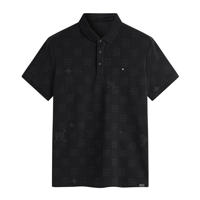 Men's Clothing Polo Shirt Men's Short Sleeved Summer Embroidery Business Youth High End Fashion Brand Slim Lapel T Shirt Tide B1COE2111_voghion.com