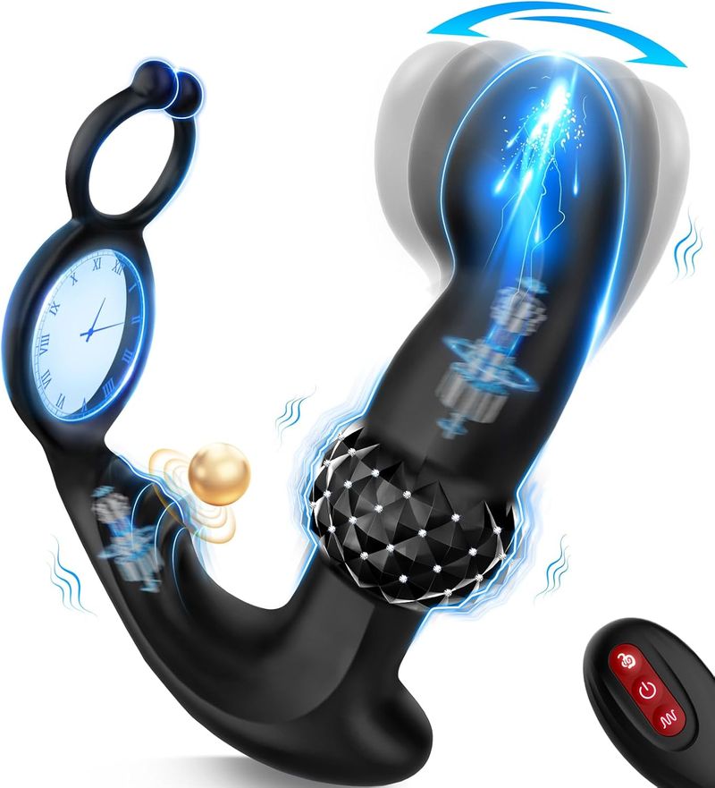 BEISAR Prostate Massager Anal Vibrator, Male Sex Toys For Men Sex Toy Anal Plug Anal Toys Adult Toys Male Vibrator Butt Plug For Women Remote_voghion.com