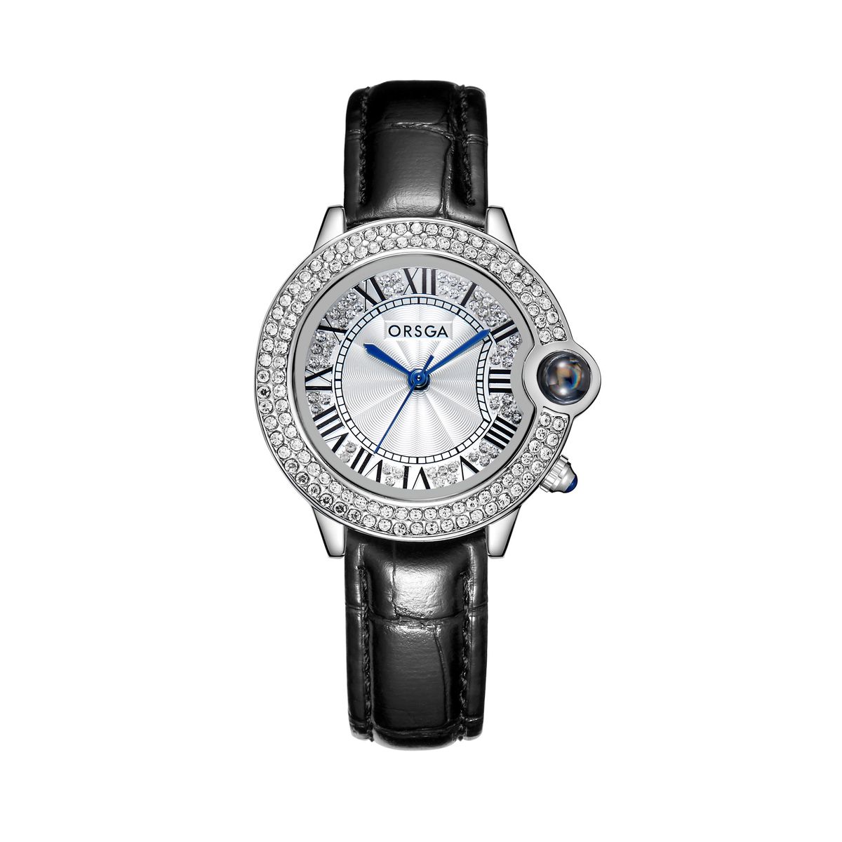 Γυναικεία τσάντα κουβά Classic High-end σχέδιο με μπαλόνι Γυναικείο ρολόι ελαφρύ πολυτελές σετ με διαμάντια μόδα Γυναικείο ρολόι χαλαζία_voghion.com