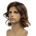 Synthetic Clip-in Men's Wigs Brown Side Parted Short Curly Hair Retro Style Popular Style_voghion.com