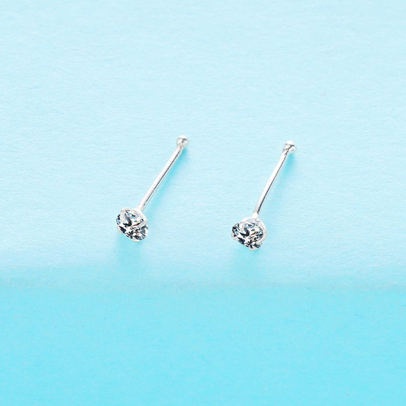 Fidelity S925 Sterling Silver Nose Stud Puncture Piercing Naso Gioielli Europei e Americani Gioielli per la puntura del corpo umano_voghion.com