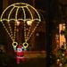 1pc USB Powered LED Weihnachten Fallschirm Lichter Mit Santa Claus Für Dach Traufe Balkon Garten Weihnachten Festival Atmosphäre Dekor_voghion.com
