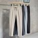 Pantaloni da uomo con coulisse e vita elastica, piccoli pantaloni da abito, semplici pantaloni da uomo in cotone, pantaloni casual, tinta unita, pantaloni da abito a nove punte_voghion.com