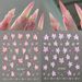 Meiyu New Release 6-Color Lily Embossed Nail Decals - Sweet Fresh 3D Lily Stickers For Girls_voghion.com