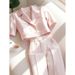Women's Clothing Summer Clothes Fashion, High End Professional, Small Fragrance Style Pink Top And Pants Suit_voghion.com