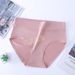 2025d Plus Size Mid-Waist Tummy Control Milk Silk Women's Briefs Solid Color Breathable Crotch Skin-Friendly Comfortable_voghion.com