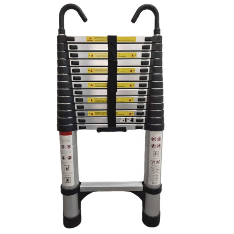Of Aluminum Ladder With Foldable Telescopic Maximum S Capacity Non Slip Feet Ladder 300 Ladder Telescopic 4.1meter Hooks Pounds_voghion.com