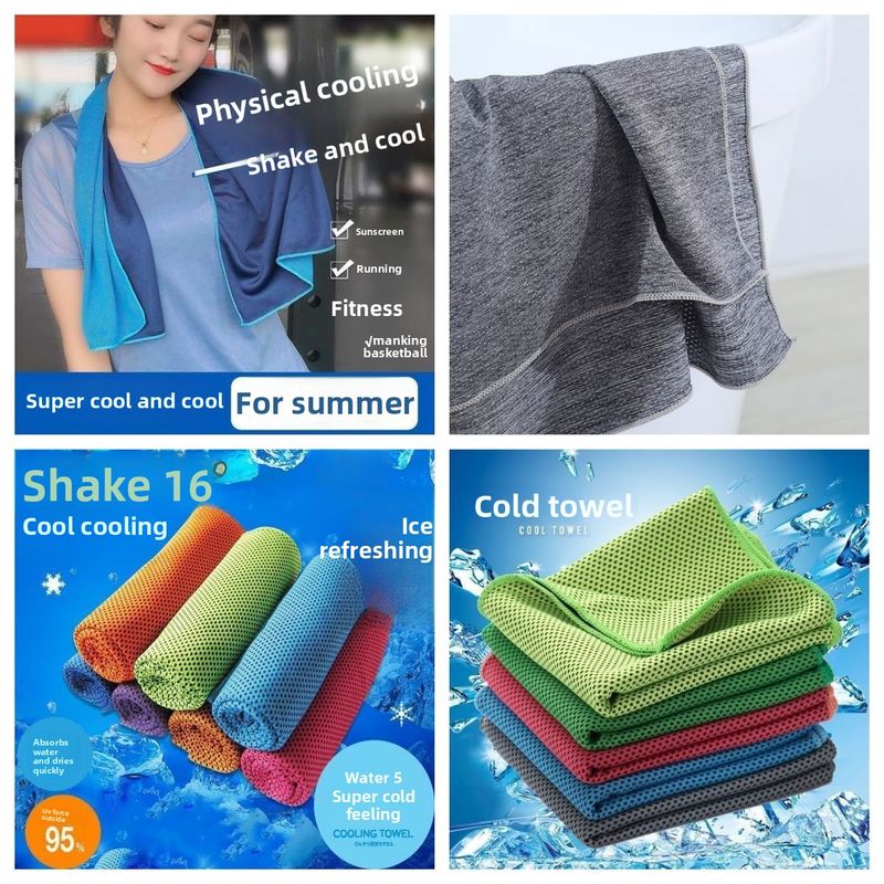 Sports Cooling Men And Women Absorption Gym Quick-Dry Ice Chef Sweat Towel Summer_voghion.com