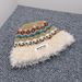 Cappello da pescatore in peluche jacquard patchwork per donna, fa sembrare il viso più piccolo, cappello lavorato a maglia spesso e caldo per autunno e inverno, alla moda._voghion.com