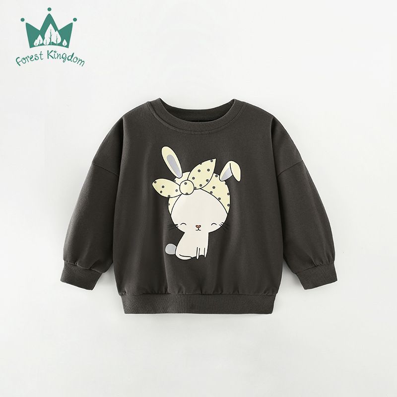 Girls' Hoodie Cotton Shoulder Fall Autumn And Winter Children's Cartoon Pullover Hoodie Baby Clothes_voghion.com