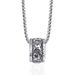 Collana da uomo in acciaio al titanio con ciondolo con sei parole sacre, catena in acciaio inossidabile, ipoallergenica, antiossidante, accessorio di moda retrò_voghion.com