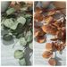 Artificial flower money leaf eucalyptus eucalyptus leaf ginkgo leaf manufacturer home decoration plant wall artificial flower MW26642_voghion.com