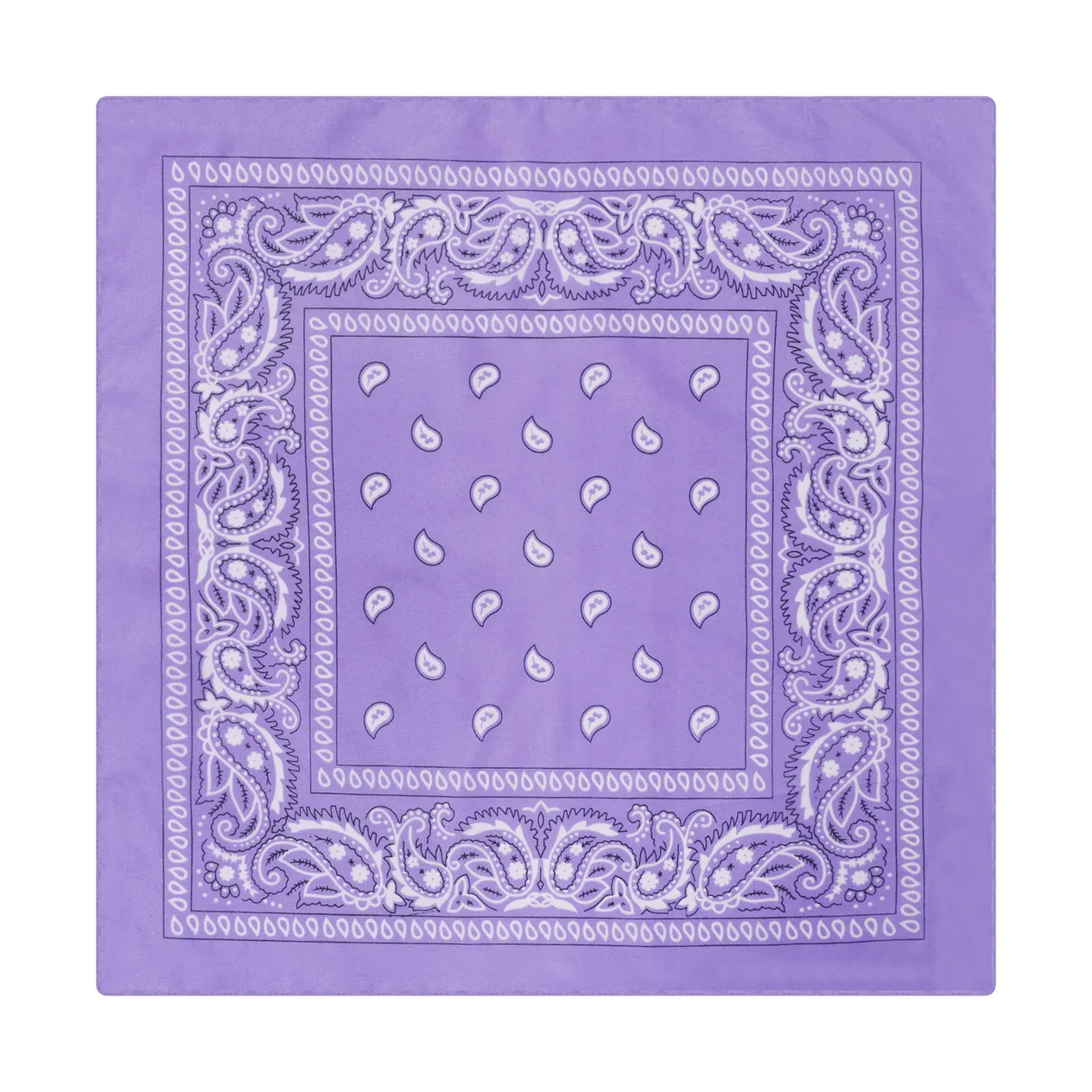 polyester paisley cashew flower square scarf hip hop outdoor cycling spot wholesale bandana headscarf_voghion.com