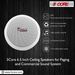 5 Core 6.5 inch Ceiling Speaker 60W Peak 2-Way Home Audio • In Wall Speakers w Tweeter - CL 6.5-12 2W_voghion.com