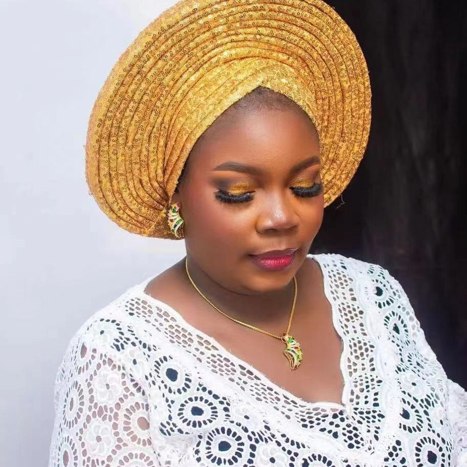 vendita calda paillettes pesanti laminate cappello da donna con croce sulla fronte cappello africano cappello musulmano_voghion.com